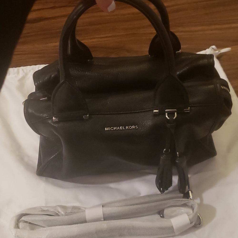 Michael Kors black small satchel purse